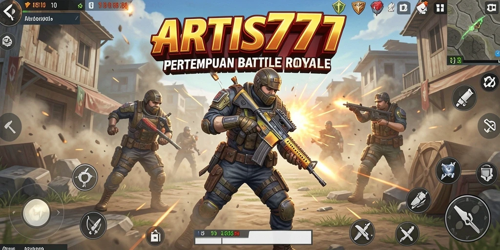 Gameplay seru dan mendebarkan di ARTIS777 Battle Royale.