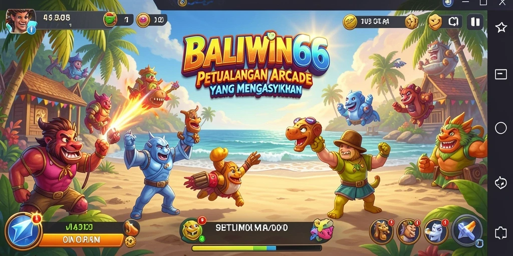 Tangkapan layar menunjukkan aksi seru BALIWIN66 dalam gameplay Arcade.