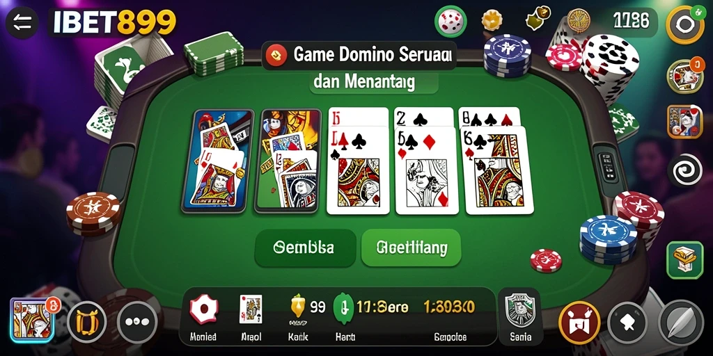 Screenshot gameplay IBET899 menunjukkan keseruan bermain Domino.