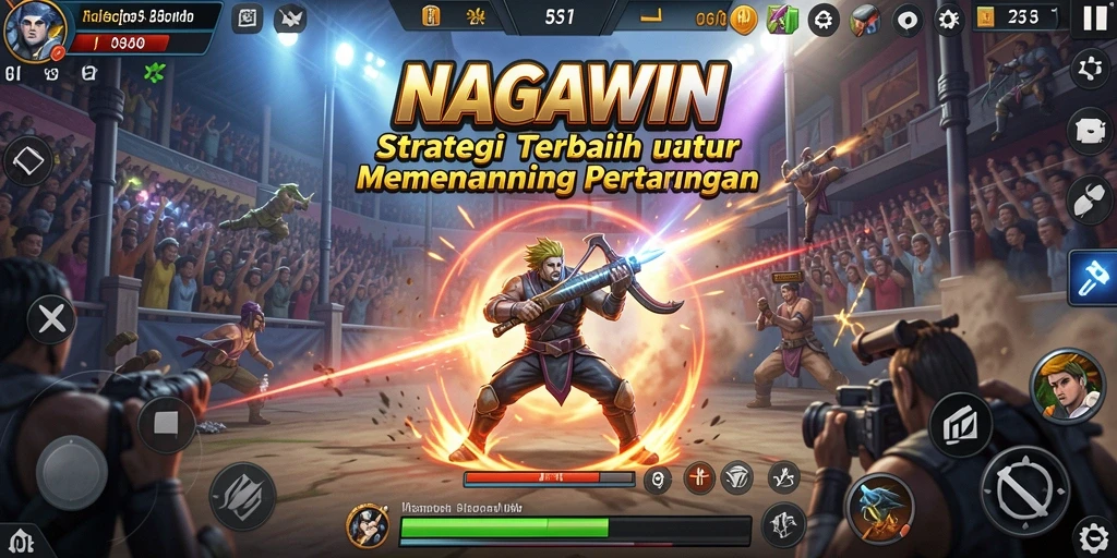 Tampilan dinamis dari pertempuran dalam NAGAWIN yang mengesankan.