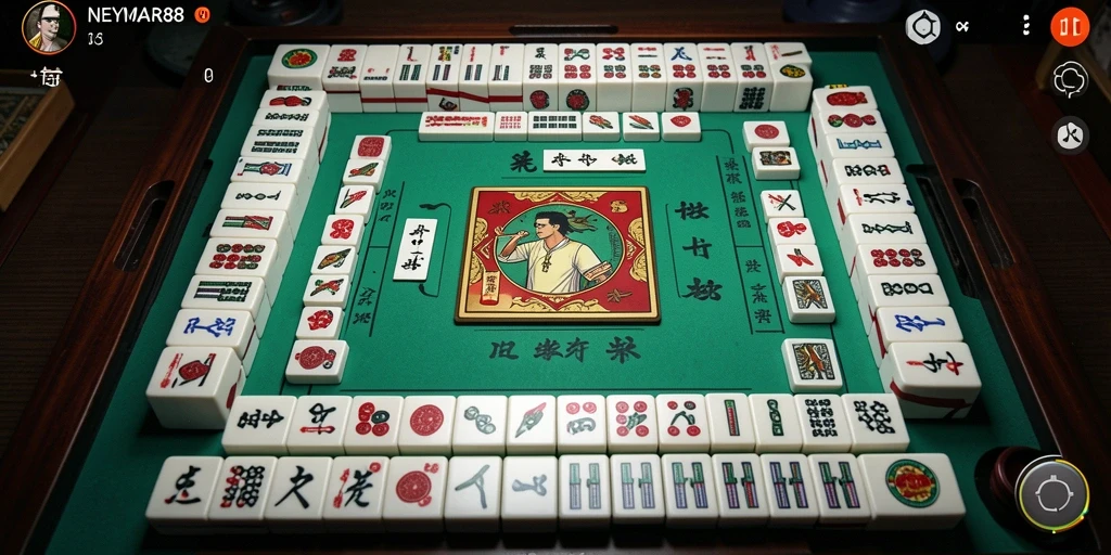 Tampilan gameplay Mahjong yang mengasyikkan di NEYMAR88.