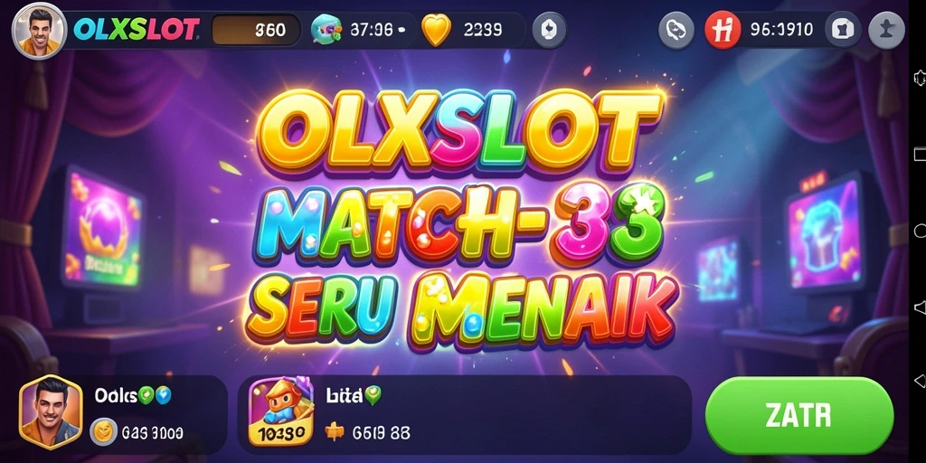 Gameplay seru OLXSLOT dalam aksi Match-3.