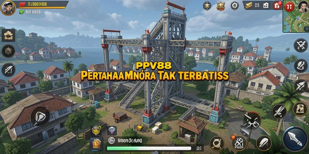 Tampilkan gameplay menegangkan dengan penempatan menara strategis.