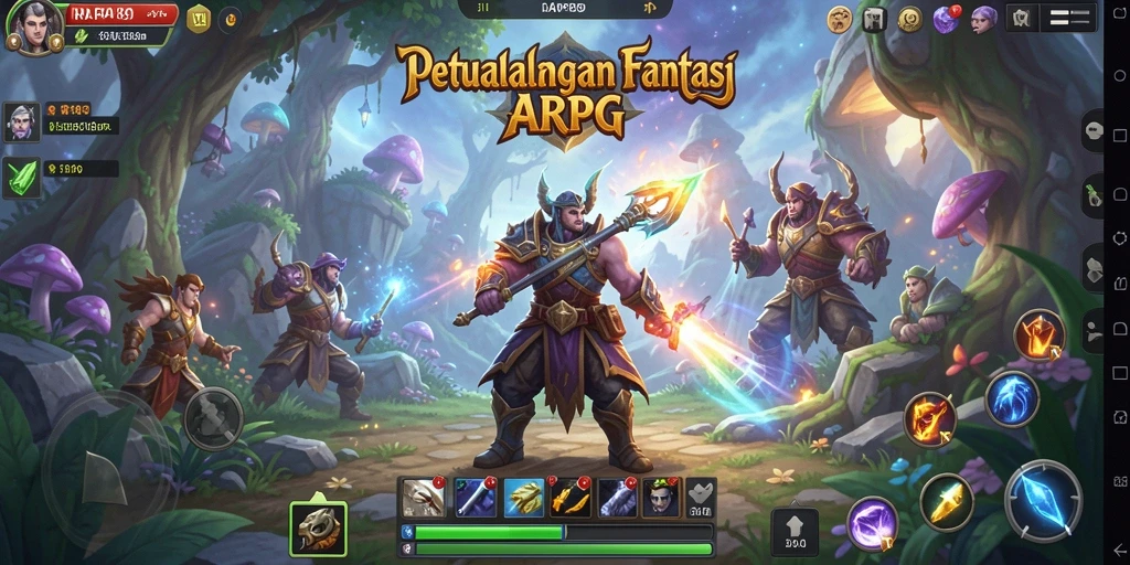 Screenshot utama RAP89 menampilkan aksi seru dalam permainan ARPG.