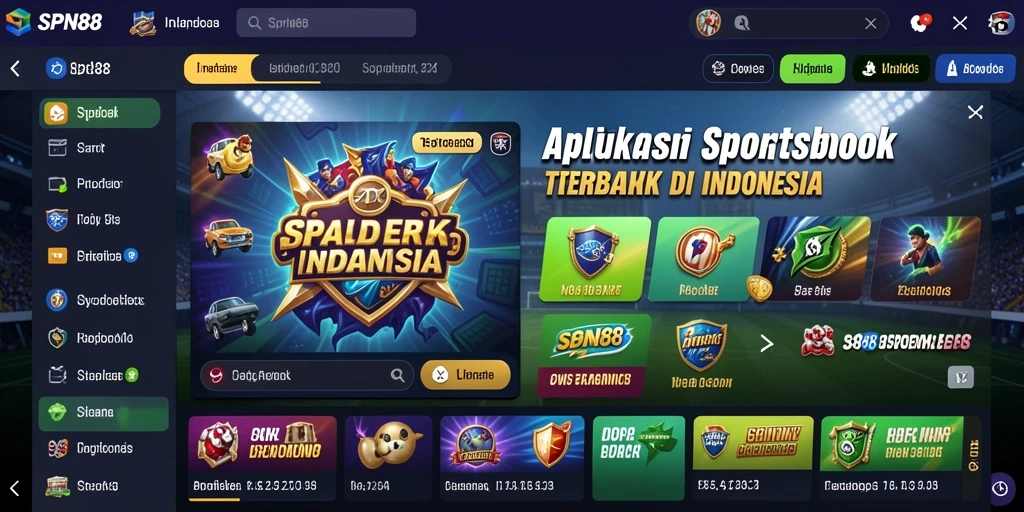 Tampilan antarmuka SPN88 yang menarik untuk taruhan olahraga.