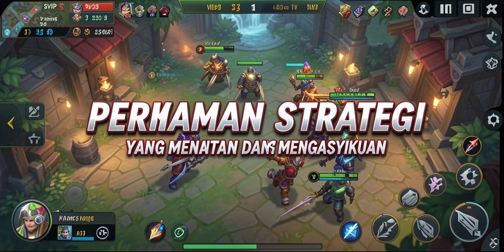 Tampilan gameplay strategis SVIP3 yang menarik dan menantang.